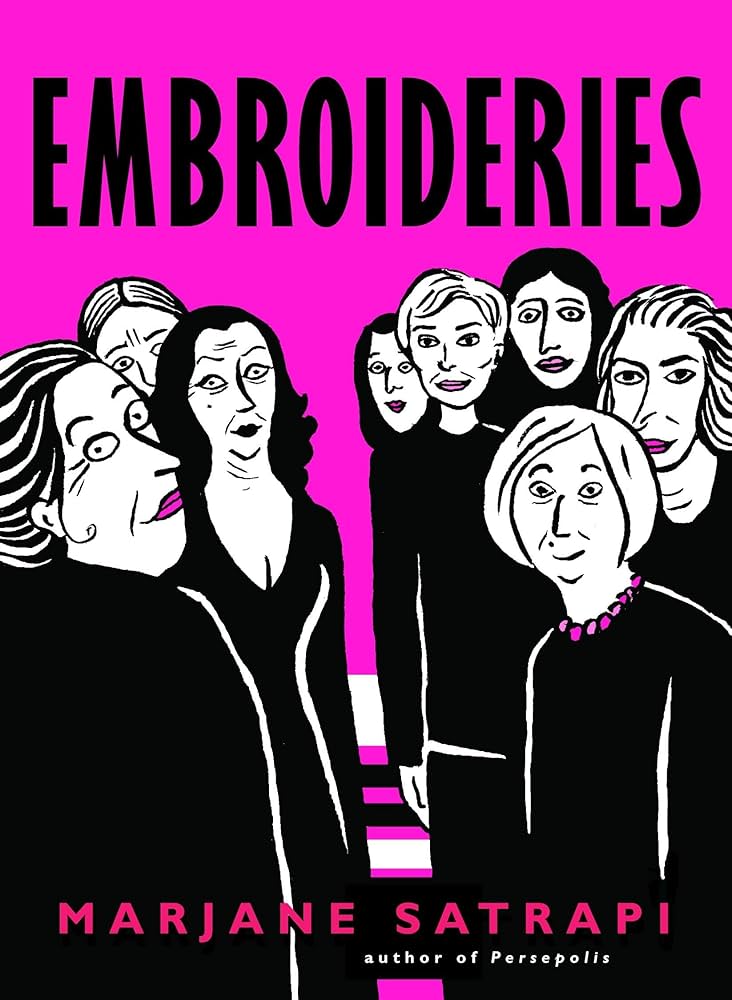 Embroideries cover by Marjane Satrapi